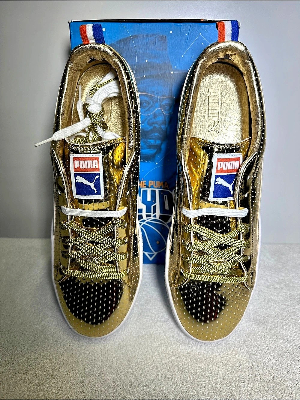 Puma Clyde Gold Sneakers US 10.5 NWT
